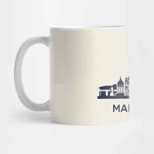 Skyline emblem of Mannheim, city in the southwestern part of Germany Mug